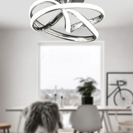 Vino Riserva Model Krom Kaplama Metal Salon Mutfak Oturma Yatak Odası Modern Led Plafonyer Avize