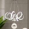 Luna Lighting Elda Model Krom Kaplama 3 Renk Metal Salon Mutfak Oturma Yatak Odası Modern Led Sarkıt Avize