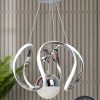 Clasy Model Krom Kaplama Metal Salon Mutfak Oturma Yatak Odası Modern Led Sarkıt Avize Beyaz Işık