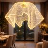 Pelerin Model Gold Kaplama 3 Renk Metal Salon Mutfak Oturma Yatak Odası Modern Led Sarkıt Avize