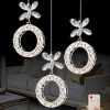 Medusa Model 3 lü Krom Kaplama 3 RENK Kumandalı Salon Mutfak Oturma Yatak Odası Modern Led Avize
