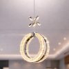 Athena Model Krom Kaplama 3 RENK Metal Salon Mutfak Oturma Yatak Odası Modern Led Sarkıt Avize
