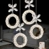 Medusa Model 4 lü Krom Kaplama 3 RENK Kumandalı Salon Mutfak Oturma Yatak Odası Modern Led Avize