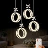 Athena Model 4 lü KROM Kaplama 3 RENK Kumandalı Salon Mutfak Oturma Yatak Odası Modern Led Avize