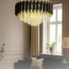Kuvars Model Gold Kaplama Şık Tarz Kristal Salon Oturma Yemek Odası Hol Antre Avize