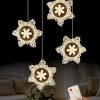 Kar Tanesi Model 4 lü Gold Kaplama 3 RENK Kumandalı Salon Mutfak Oturma Yatak Odası Modern Led Avize