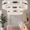Ocean Model Krom 3 Renk Kumandalı Metal Salon Mutfak Oturma Yatak Odası Modern Led Avize