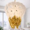 Seul Model Gold Kaplama Şık Tarz Kristal Salon Oturma Yemek Odası Hol Antre Avize