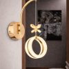 Athena Model Gold Kaplama Salon Mutfak Oturma Yatak Odası Duvar Modern Şık Led Aplik