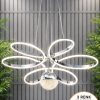 Papatya Model Krom Kaplama 3 Renk Metal Salon Mutfak Oturma Yatak Odası Modern Led Sarkıt Avize