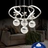Zümrüt Model Salon Yatak Yemek Odası Mutfak Krom Kaplama Modern Led Avize 3 1 Krom Ledli Avize