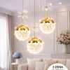 Grate Model Gold Kaplama 3 RENK Salon Mutfak Oturma Odası Led Spor Modern Sarkıt Avize