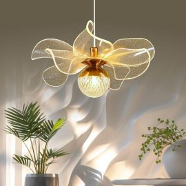Luna Lighting Kleopatra Model Gold Kaplama 3renk Metal Salon Mutfak Oturma Yatak Odası Modern Led Sarkıt Avize
